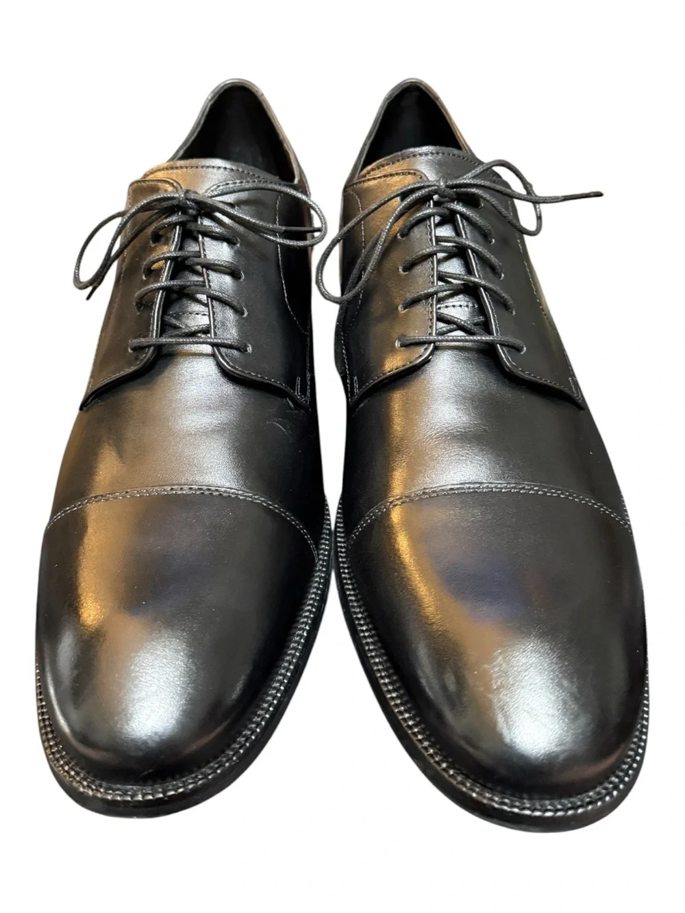 Cole Haan Men’s Black Leather Cap Toe Oxford Dress Shoes Size 13 M NWOB